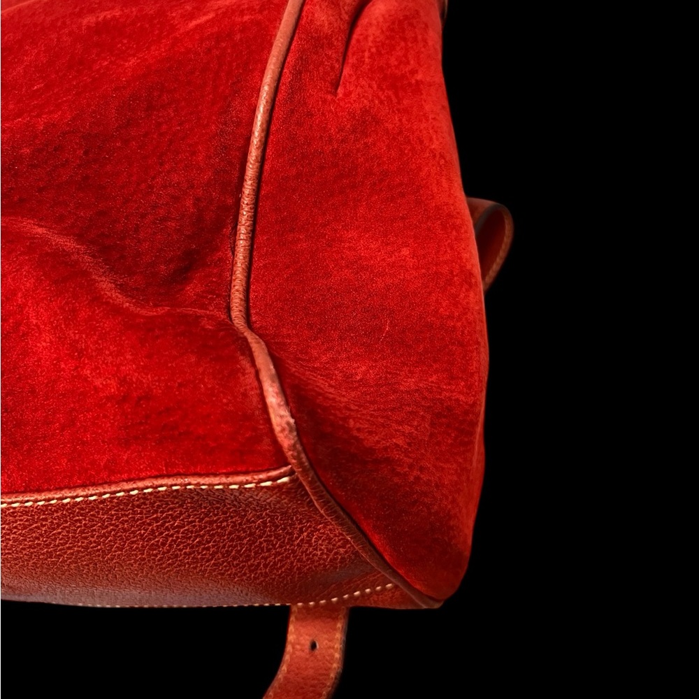 Gucci Scarlet Red Backpack with Gold Accents - Picture 12 of 13